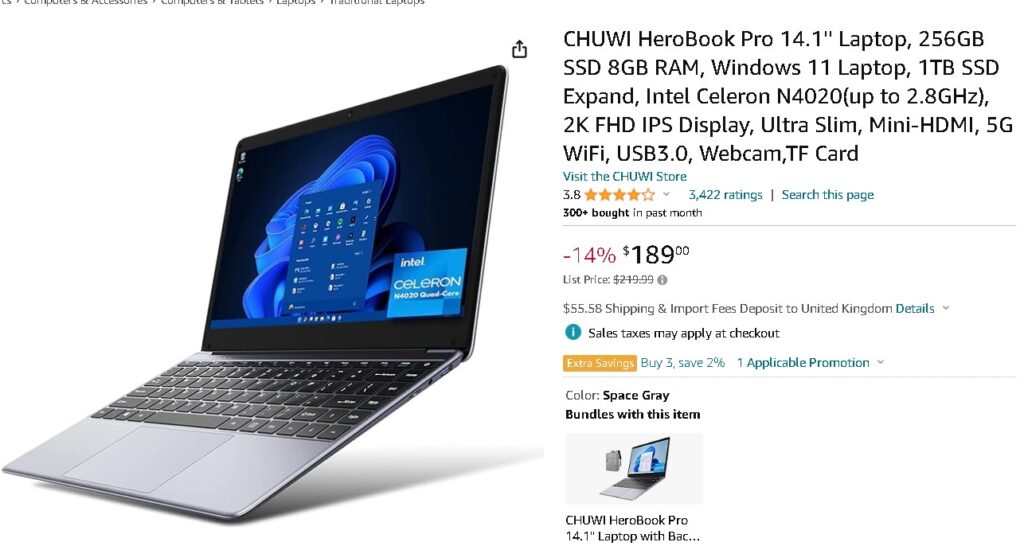 CHUWI HeroBook Pro 14.1