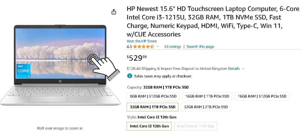 HP Newest 15.6" HD