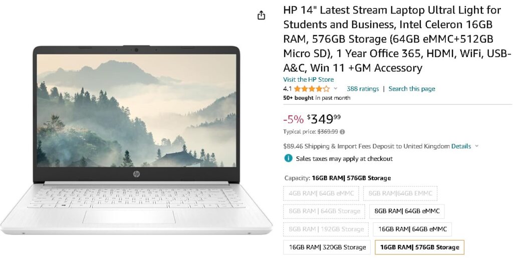 HP 14" Latest Stream Laptop